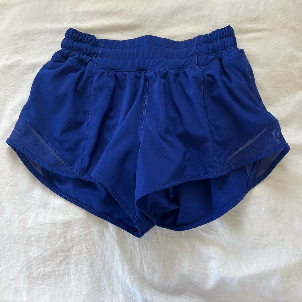 Lululemon Royal Blue Hotty Hot Shorts Size 2